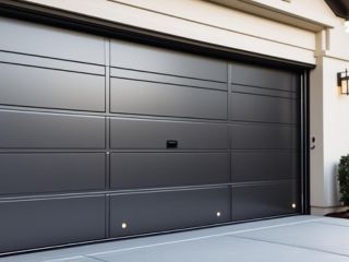 Sleek modern garage door newly installed on a Champlin, MN home