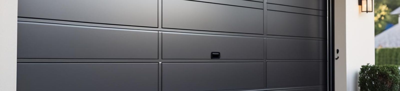 Sleek modern garage door newly installed on a Champlin, MN home